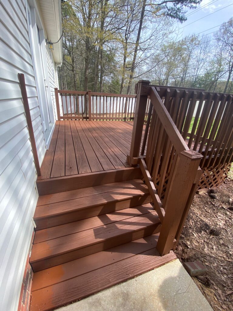 Deck painted.